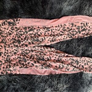 Pink Leopard Print Leggings